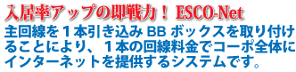 Abv̑́I@ESCO-net
P{BB{bNXt邱ƂɂA
P{̉ŃR[|ŜɃC^[lbg񋟂VXełB